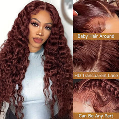 Cfaimity virgin Brazilian hair wig closeup shows 180 density for fullness