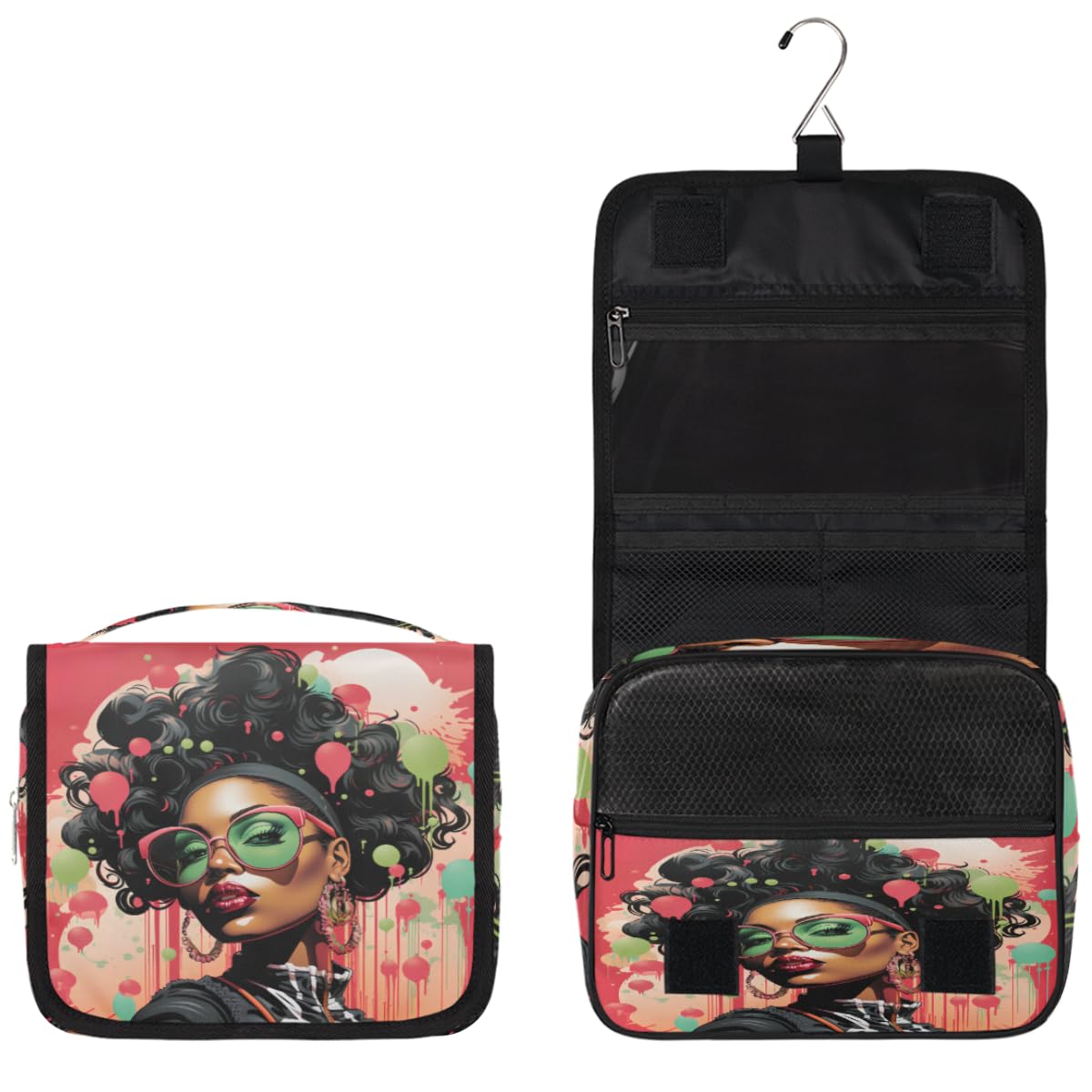 cfpolar large-capacity compartment fits shampoo, lotions, and more for organized packing.
