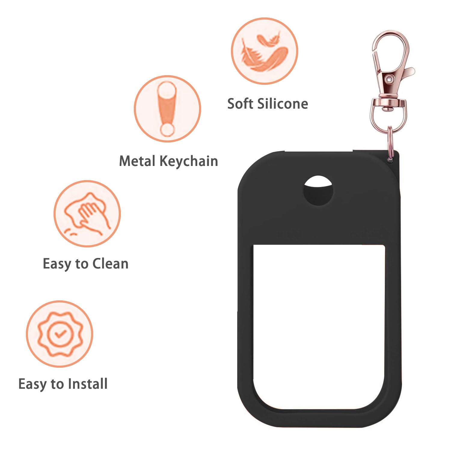 Attach to backpack or keys for quick, accessible use.