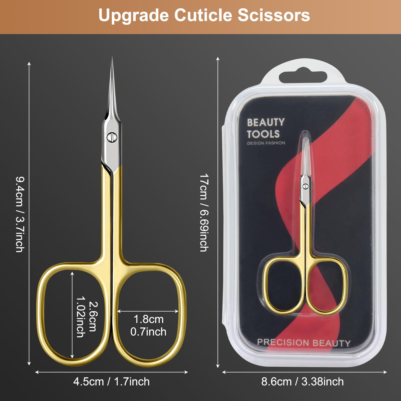 CGBE Cuticle Scissors mirror finish blades easy to clean