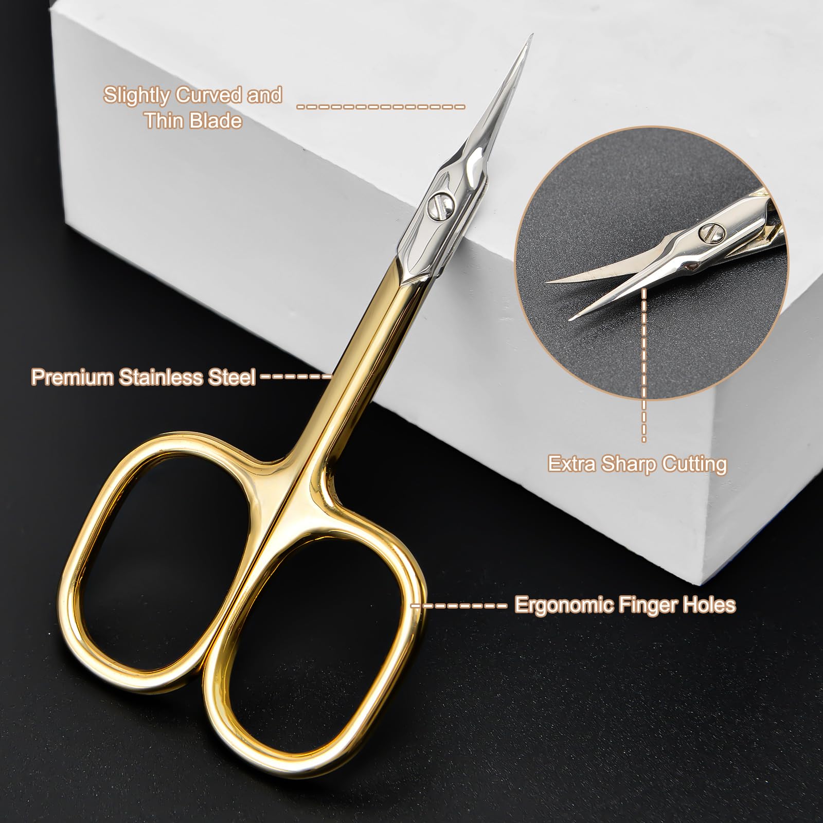 CGBE Cuticle Scissors surgical-grade stainless steel for durability