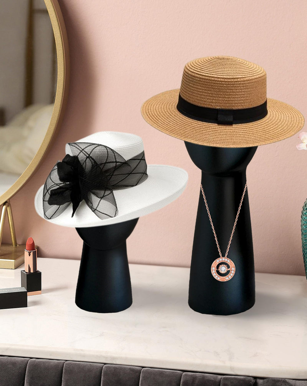 CHADWICK headwear showcase stand simplifies cleaning and upkeep.
