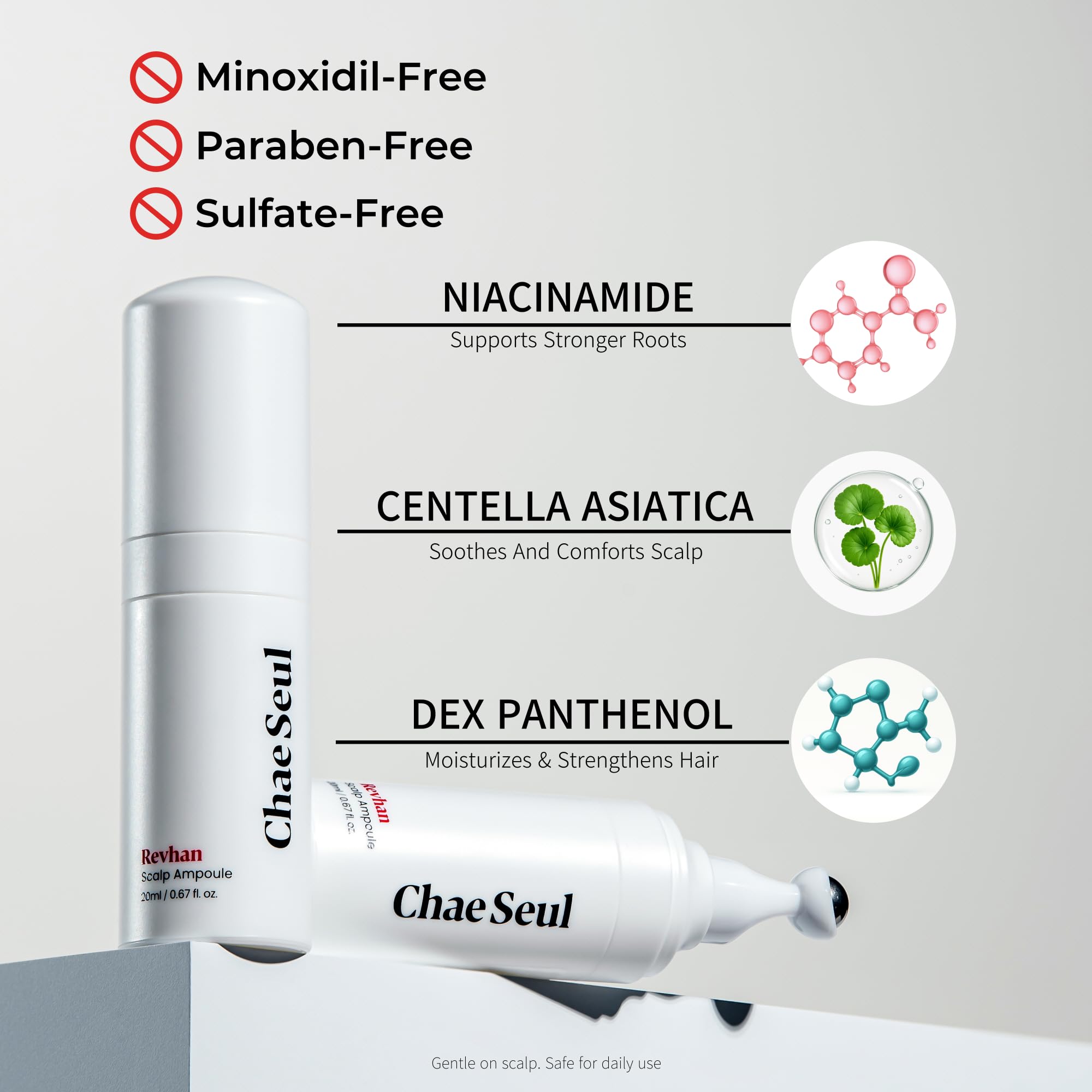 Close-up of Revhan serum texture highlighting lightweight, non greasy feel