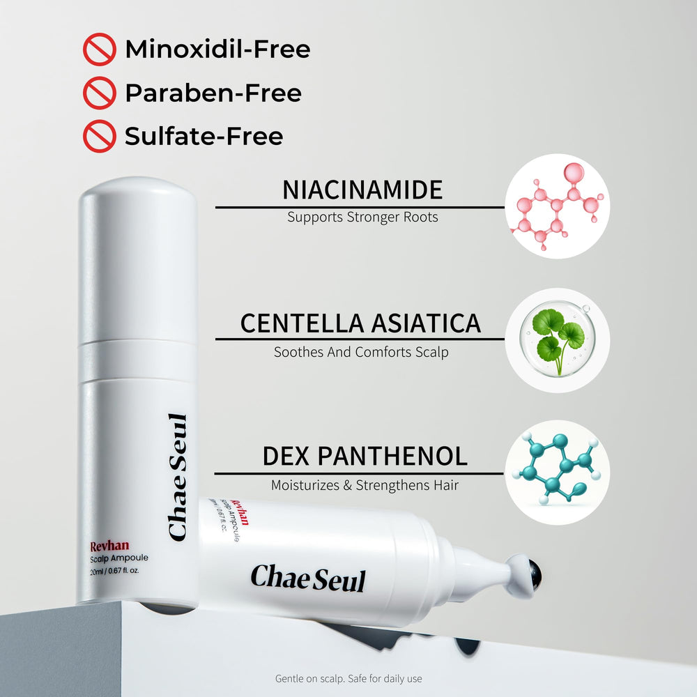 Close-up of Revhan serum texture highlighting lightweight, non greasy feel