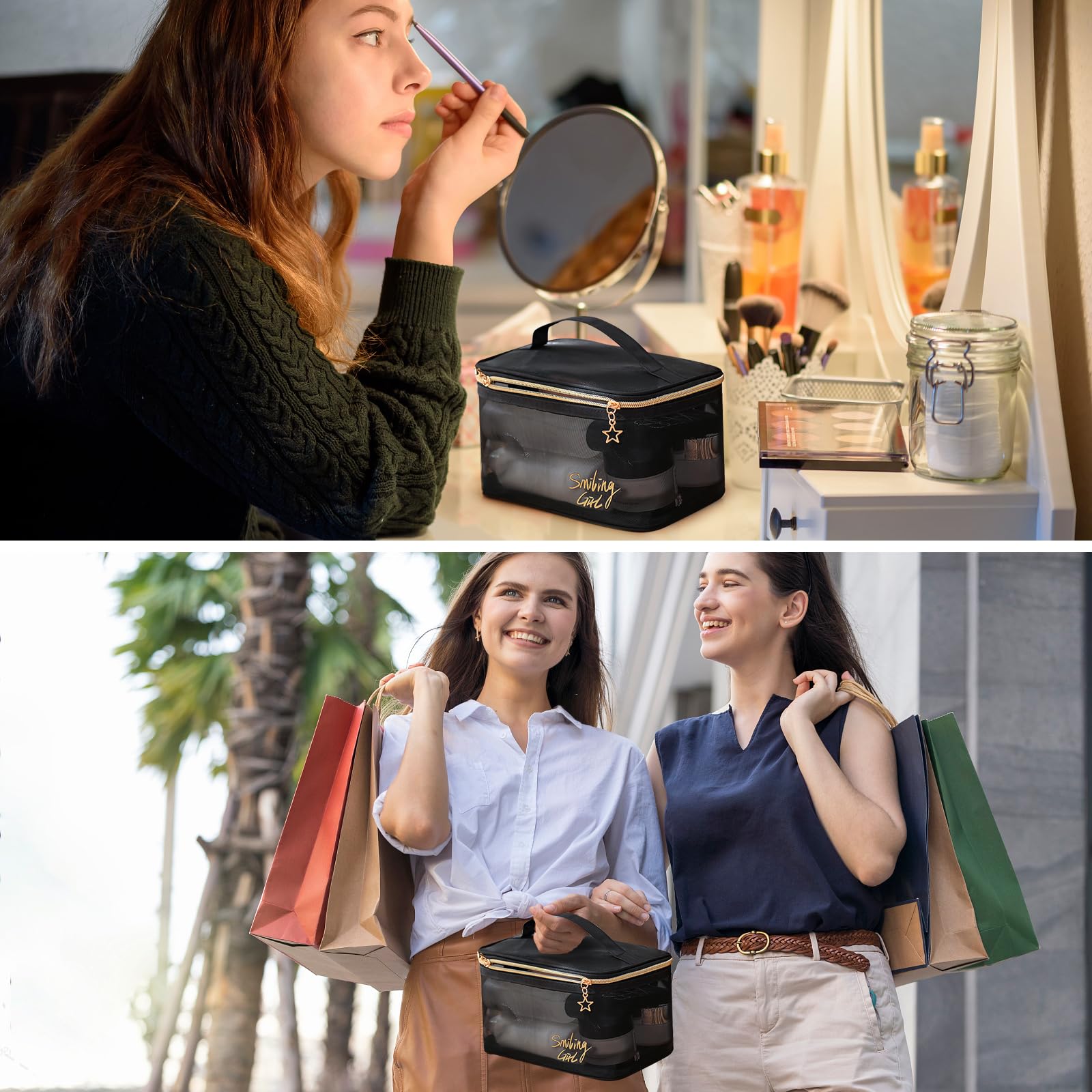 CHAFFFUL travel bag for organized cosmetics on the go