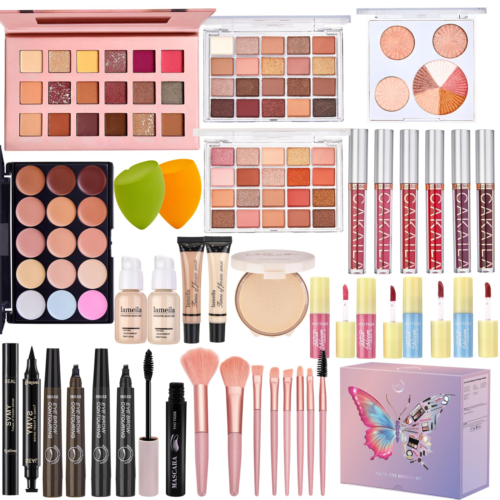 CHAFFUL all-in-one makeup kit gift box for easy daily routines