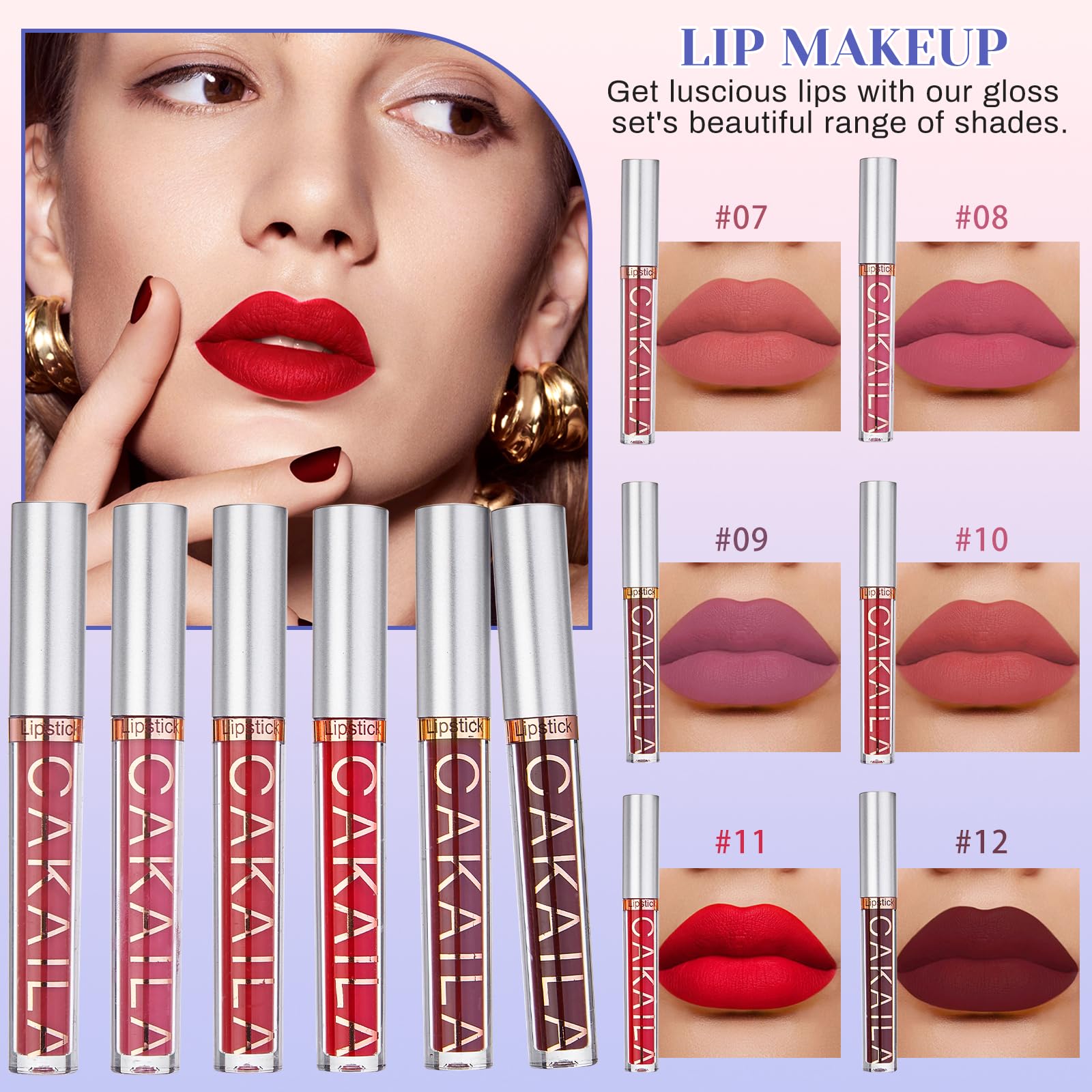 CHAFFUL lip gloss set delivers shine and color versatility
