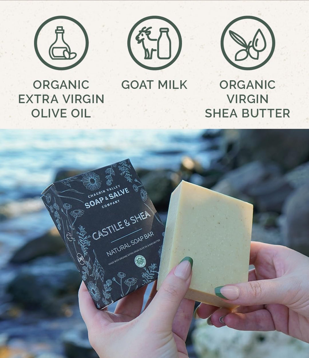 Chagrin Valley Soap Bar hand washing routine with unscented formula.