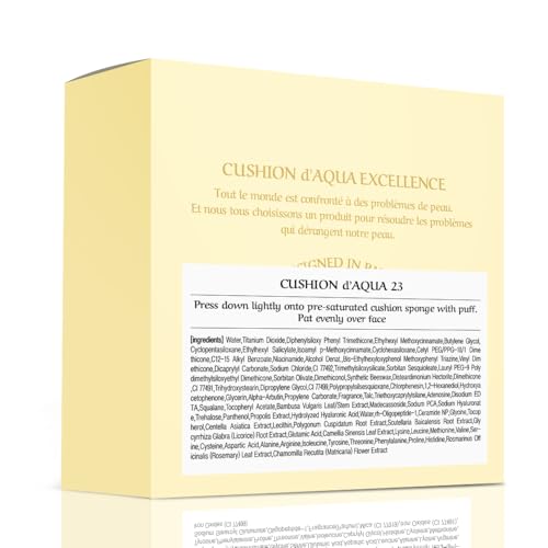 CHALLANS DE Aqua EX cushion builds natural smoothing for an even look.