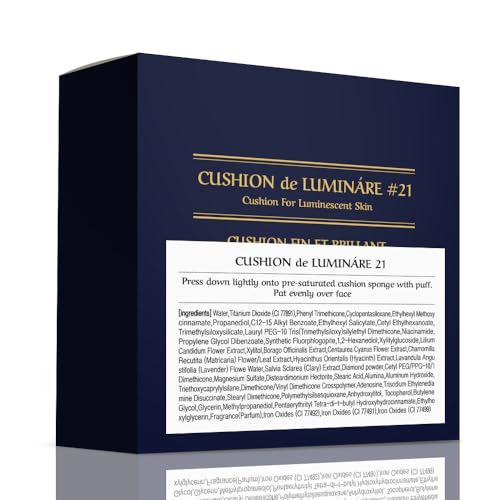 CHALLANS DE LUMINÁRE cushion application spread highlights second-skin blend