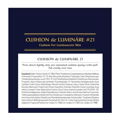 CHALLANS DE LUMINÁRE compact open view of cushion formula