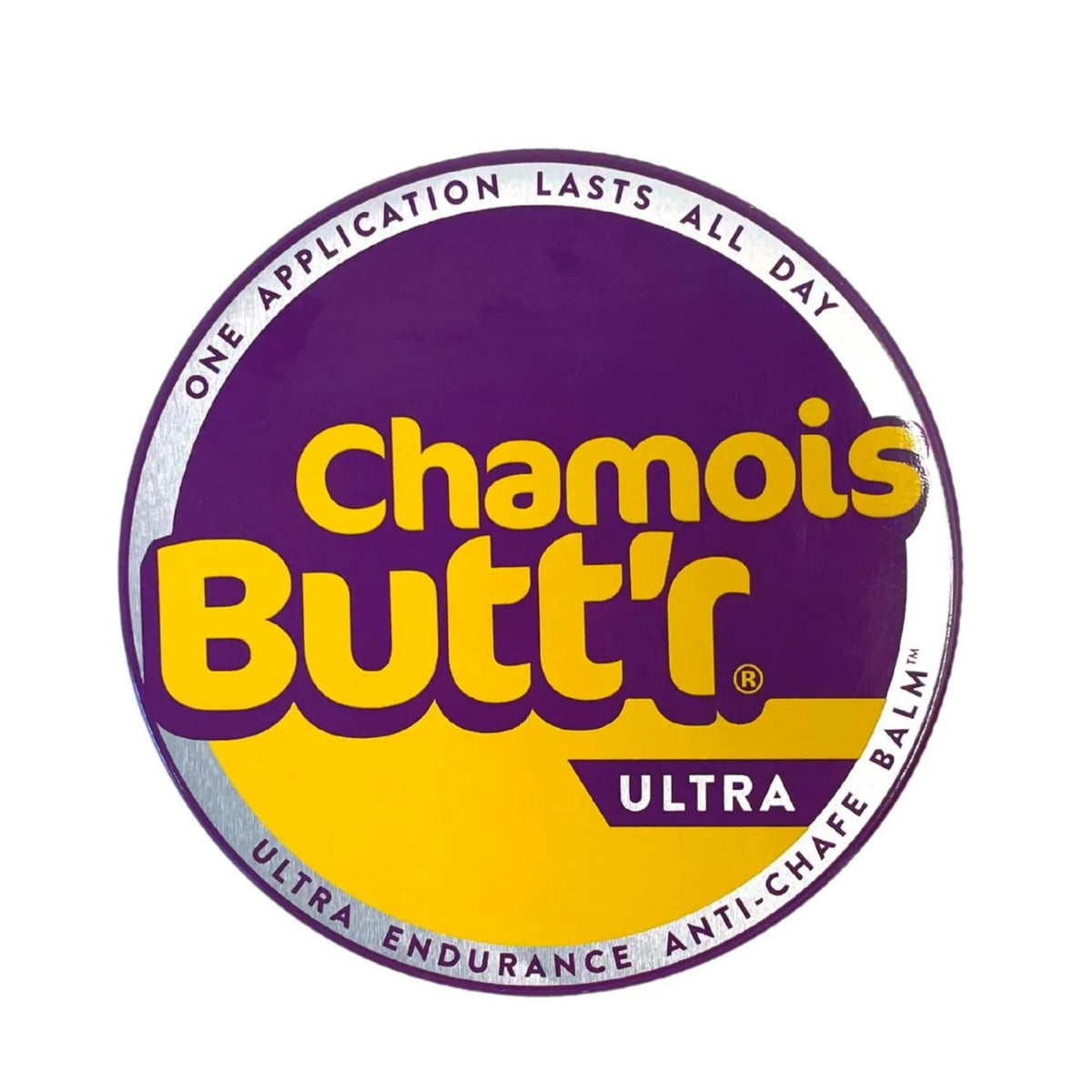 Chamois Butt'r Ultra Anti-Chafe Balm jar ready for long rides and protection against chafing.