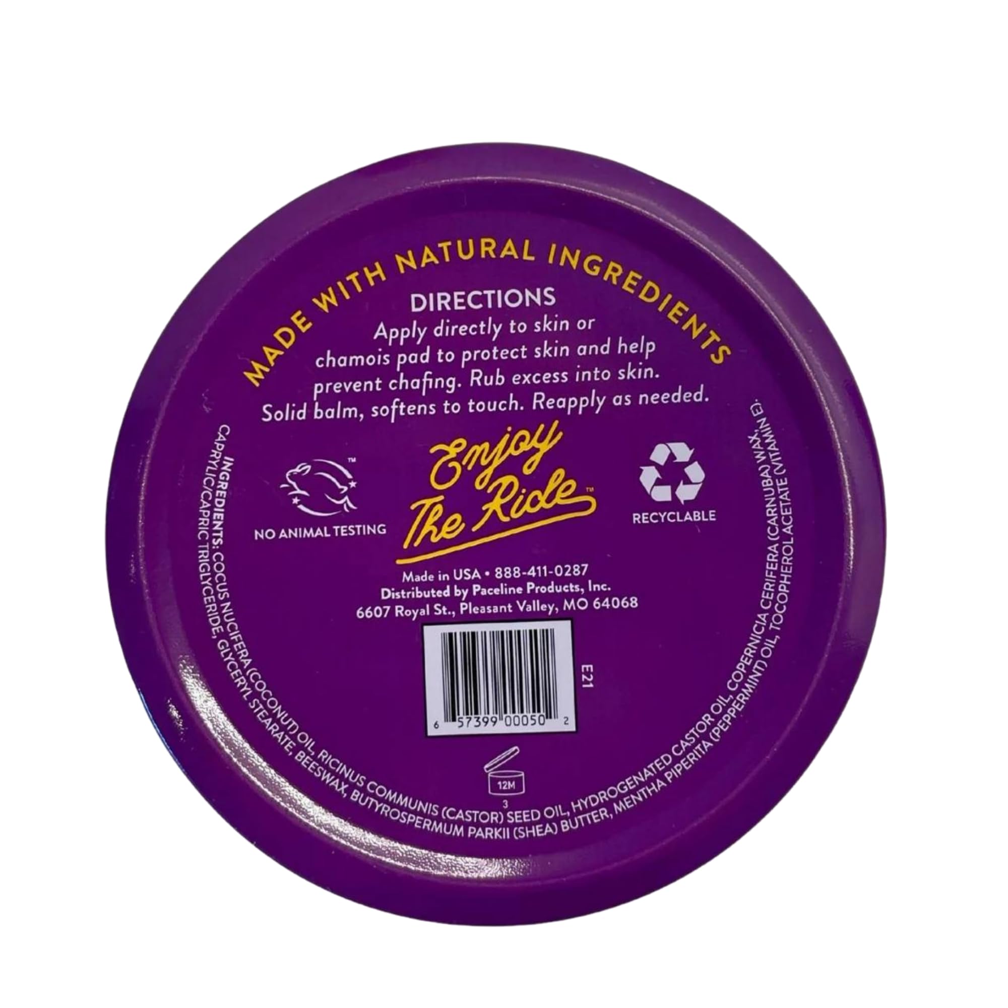 Chamois Butt'r Ultra balm applied on skin to prevent chafing during intense cycling.