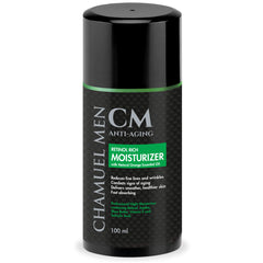 CHAMUEL MEN daily face cream bottle with retinol for overnight hydration