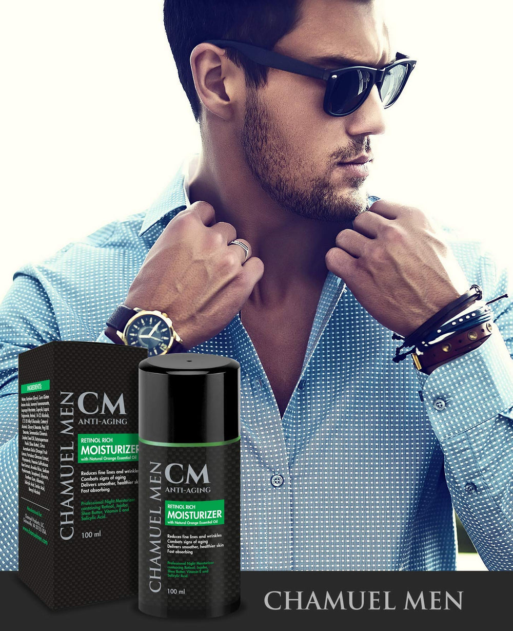 CHAMUEL MEN gift box option suggesting a thoughtful grooming present