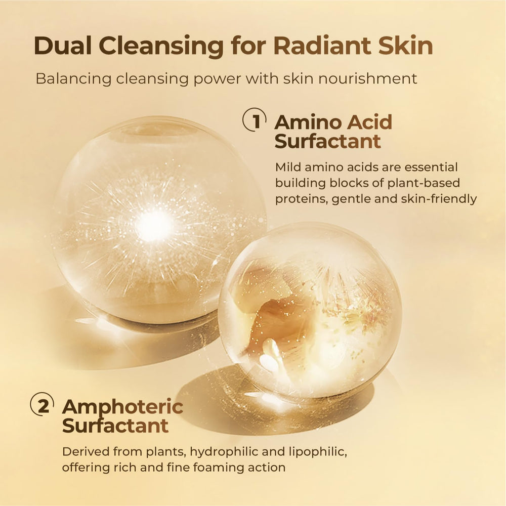 CHANDO HIMALAYA Gold Diamond Cleanser pump dispenser for easy daily use