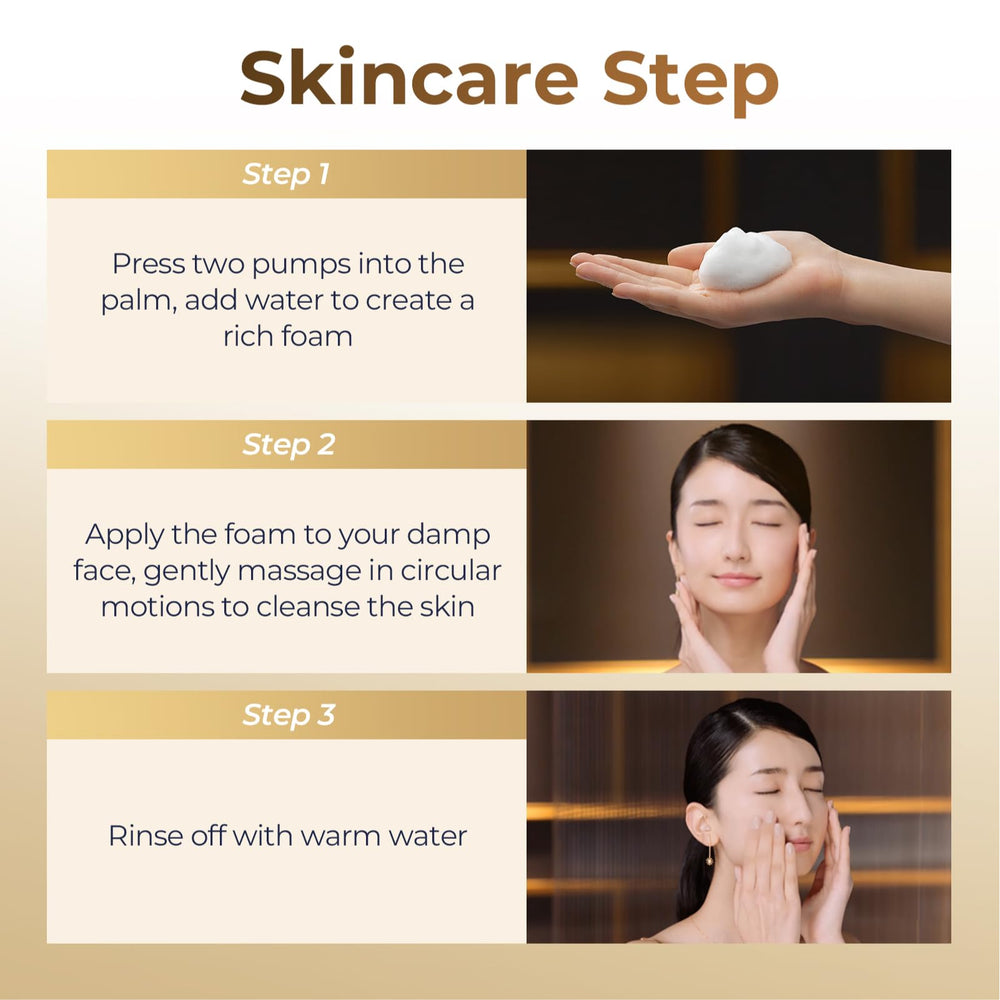 CHANDO HIMALAYA Gold Diamond Cleanser golden texture highlighting luxurious formula