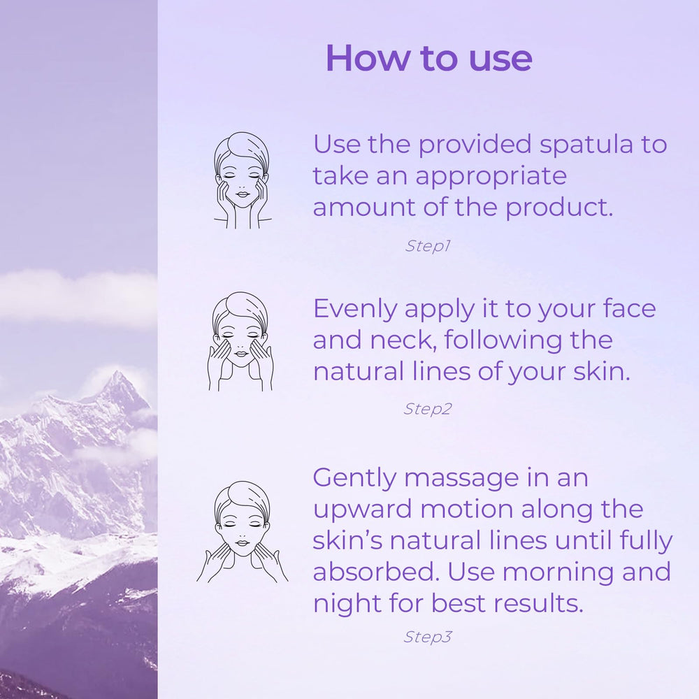 CHANDO HIMALAYA Repair Face Cream hydration with hyaluronic acid for plumpness.