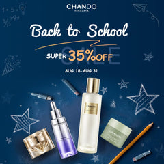 CHANDO HIMALAYA serum dropper in use for precise application.