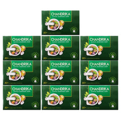 Chandrika Ayurvedic soap bar close-up highlighting coconut oil for gentle cleansing