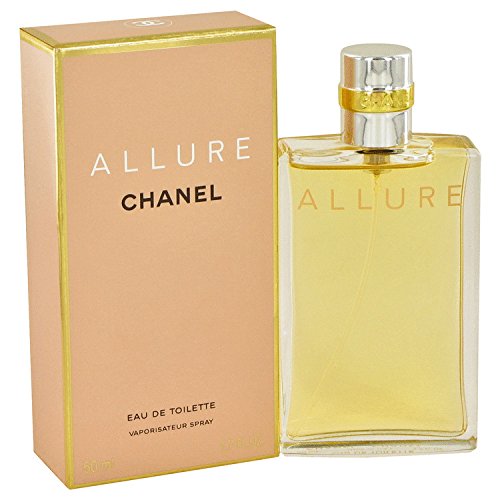 CHANEL Allure EDT bottle pour, versatile fragrance for day-to-night occasions.