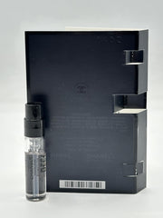 CHANEL Bleu de Chanel sample label, clearly marked for testing.
