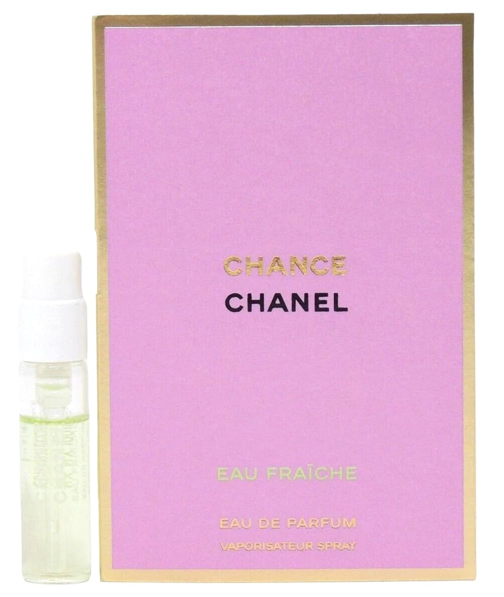 Chanel Chance Eau Fraiche sample vial front view for on the go testing