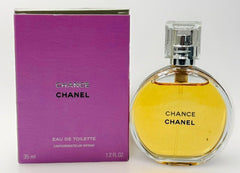 CHANEL Chance for Women bottle spray highlighting a fresh, wearable floral fragrance for everyday elegance.