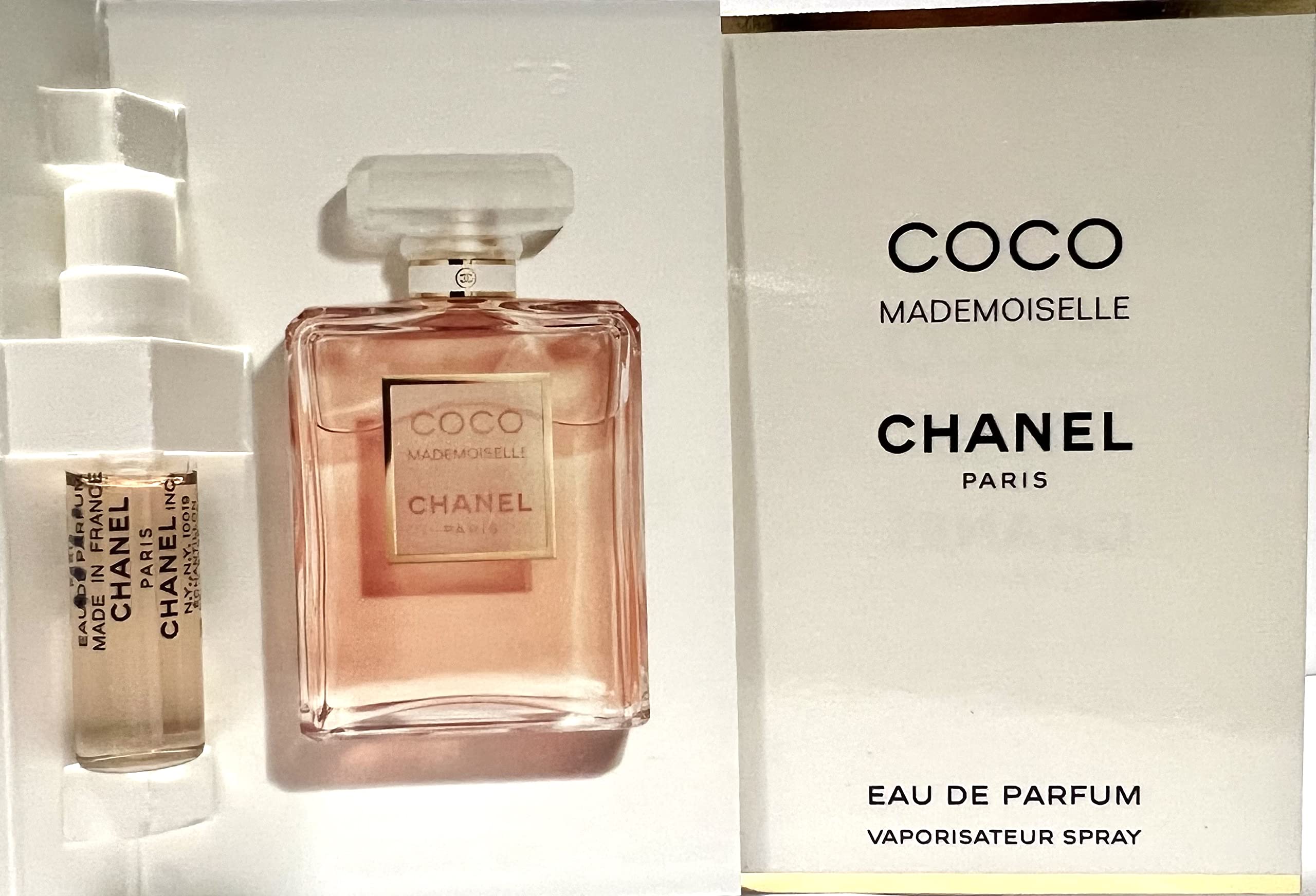 CHANEL Coco Mademoiselle sample vial for on-the-go fragrance and travel ease.