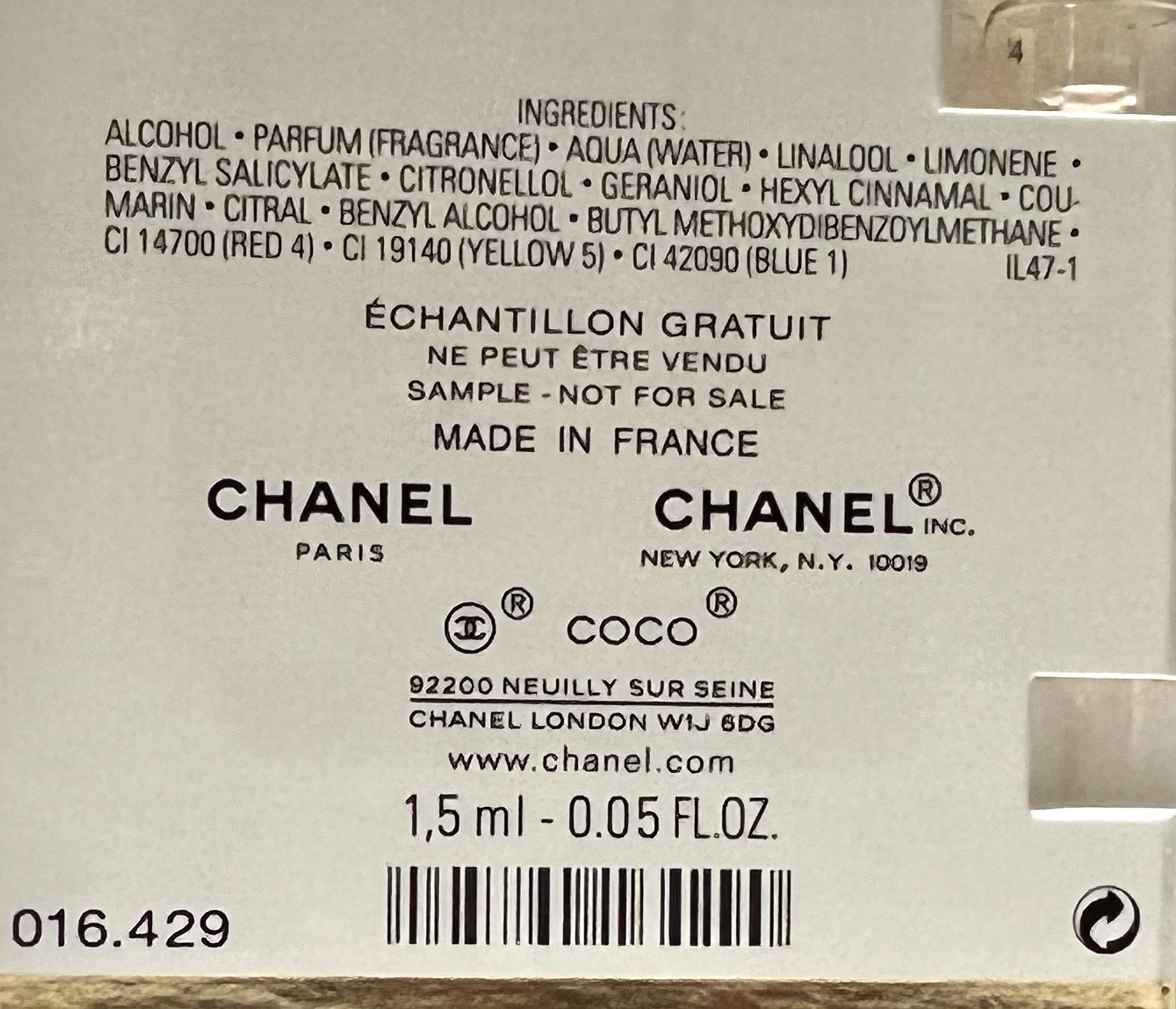 CHANEL Coco Mademoiselle travel-ready mini for easy daytime refresh.