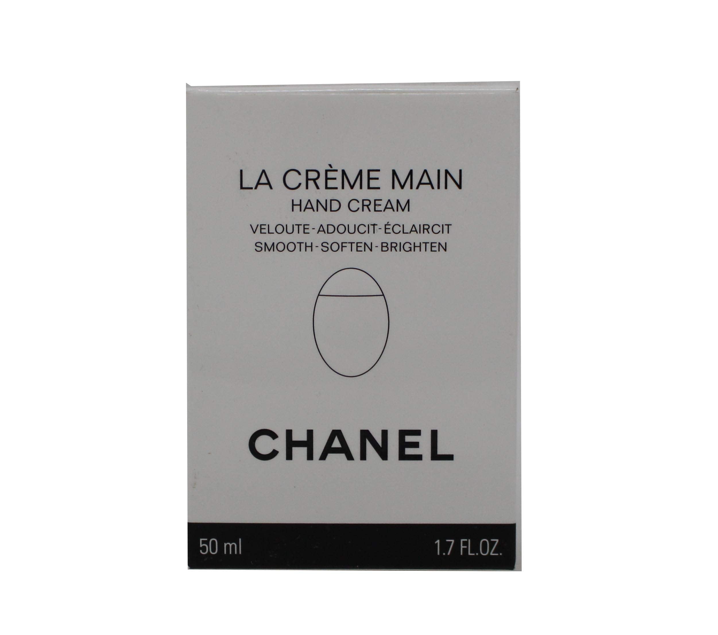 CHANEL La Crème Main bottle provides luxurious hand hydration.
