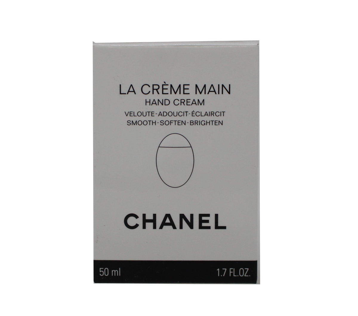 CHANEL La Crème Main bottle provides luxurious hand hydration.