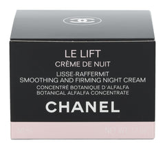 CHANEL Le Lift Night Cream lid open showcases premium formula ready for night use