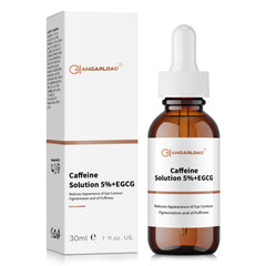 CHANGARLOAD caffeine eye serum bottle, fast absorbing hydration for a refreshed look.