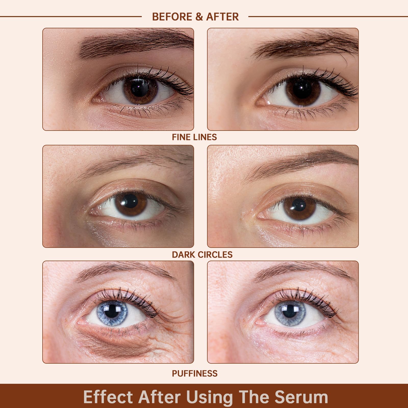 CHANGARLOAD caffeine eye serum under-eye area, cooling feel while supporting brightness.