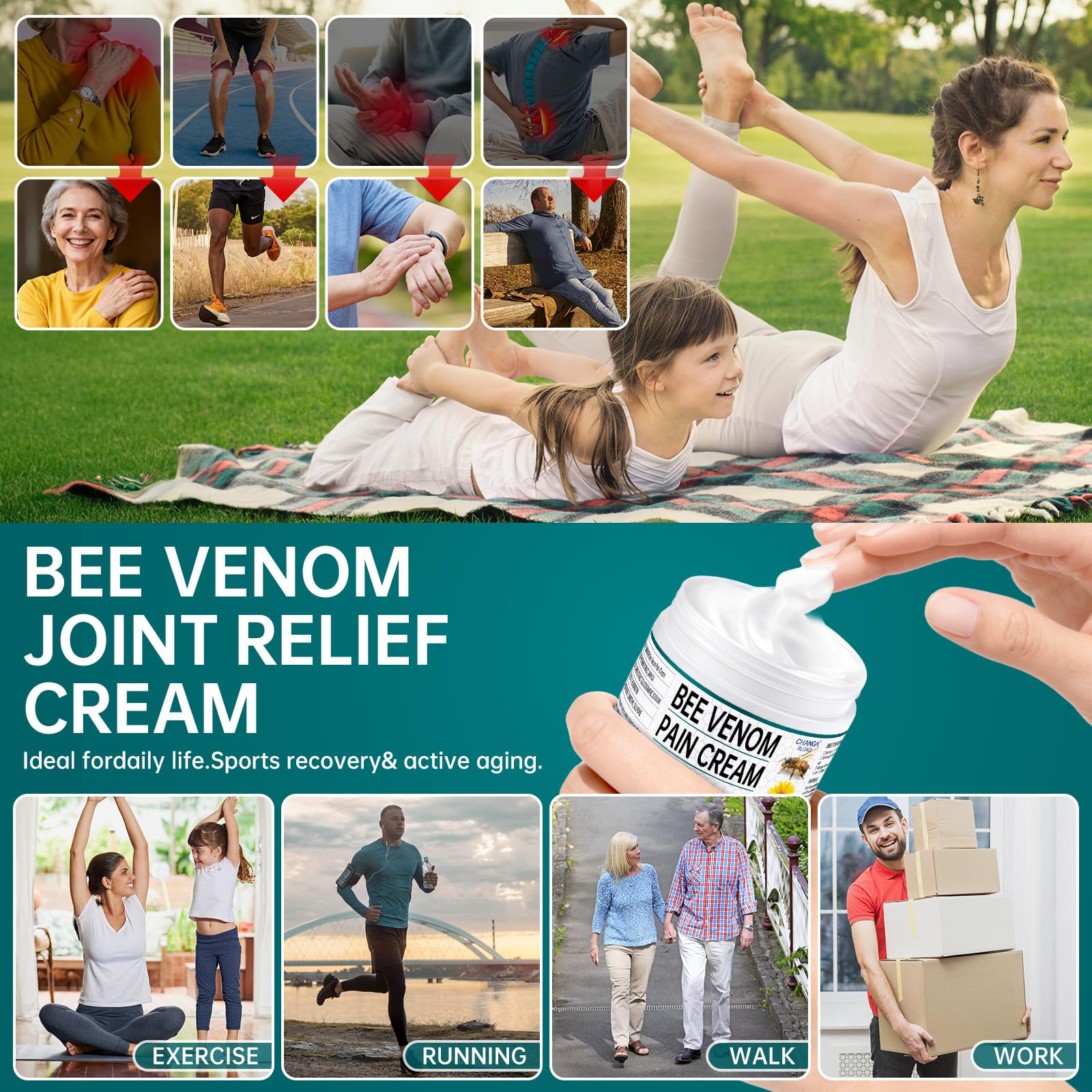 CHANGARLOAD New Zealand Bee Venom Cream packaging: compact and portable.
