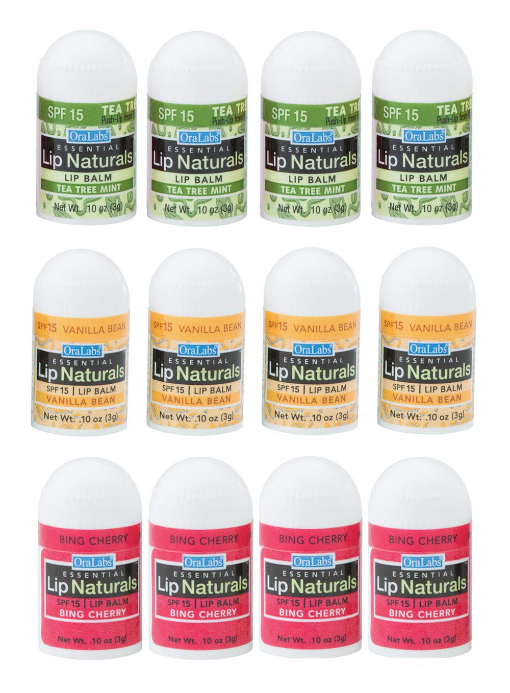 CHAP-ICE Lip Naturals mini balm vanilla bean provides SPF-15 hydration for sunny days.
