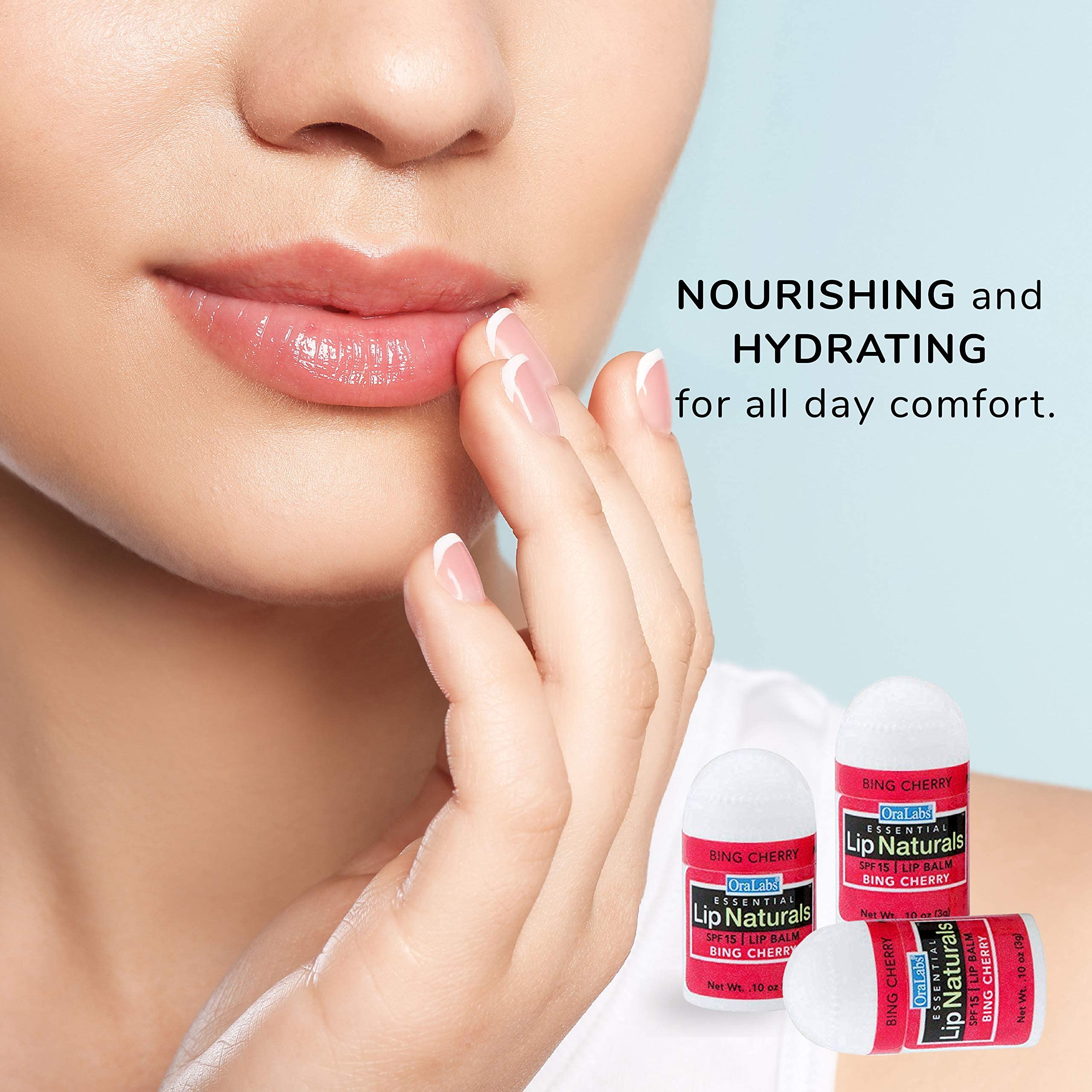 CHAP-ICE Lip Naturals mini Bing Cherry balm flavor closeup