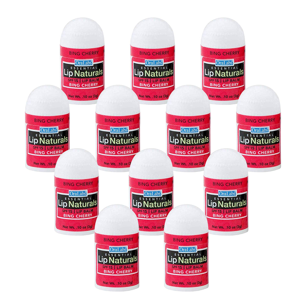 CHAP-ICE Lip Naturals Bing Cherry balm SPF 15 packaging showcases portable sun care