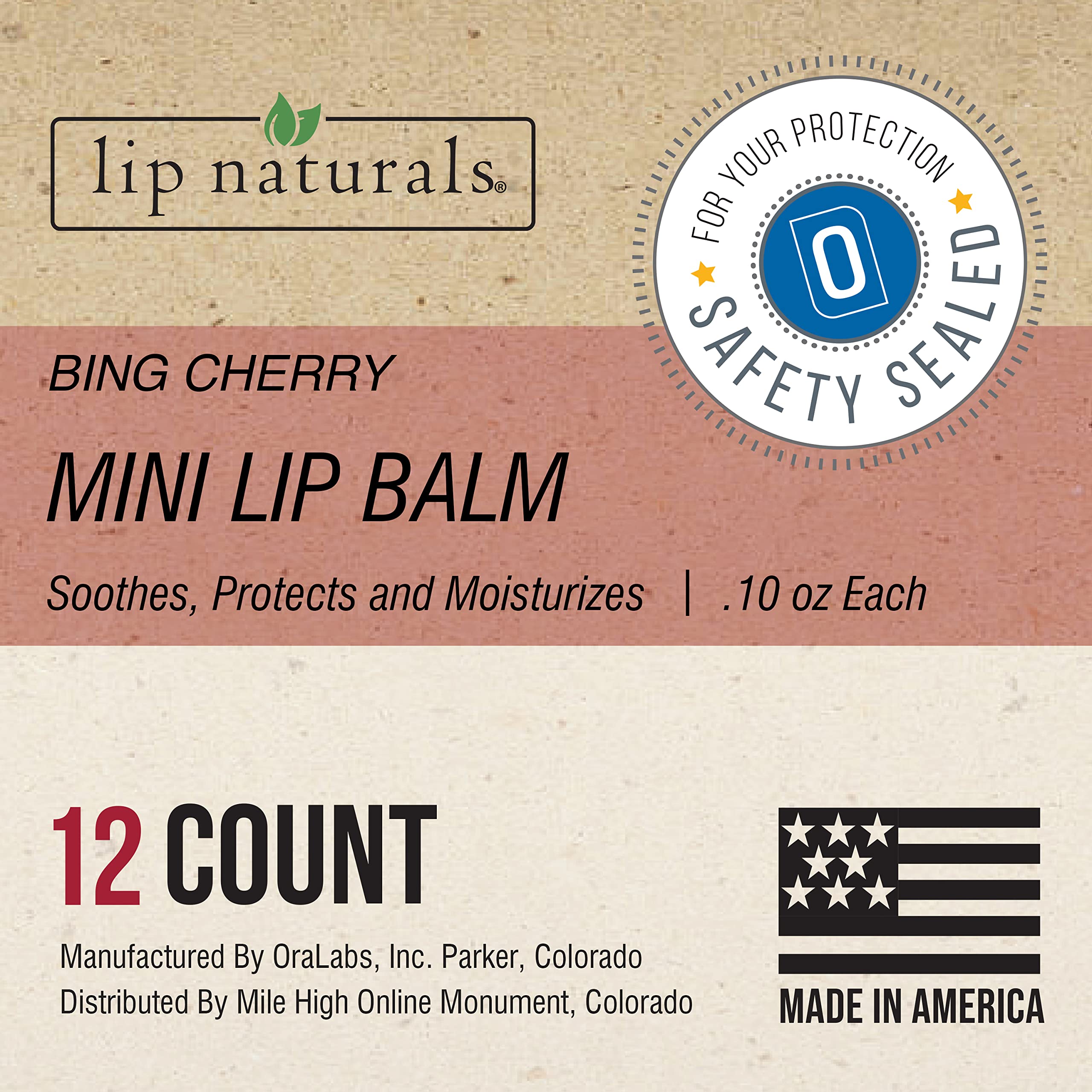 CHAP-ICE Lip Naturals mini Bing Cherry balm SPF 15 on-pack closeup nourishes lips daily