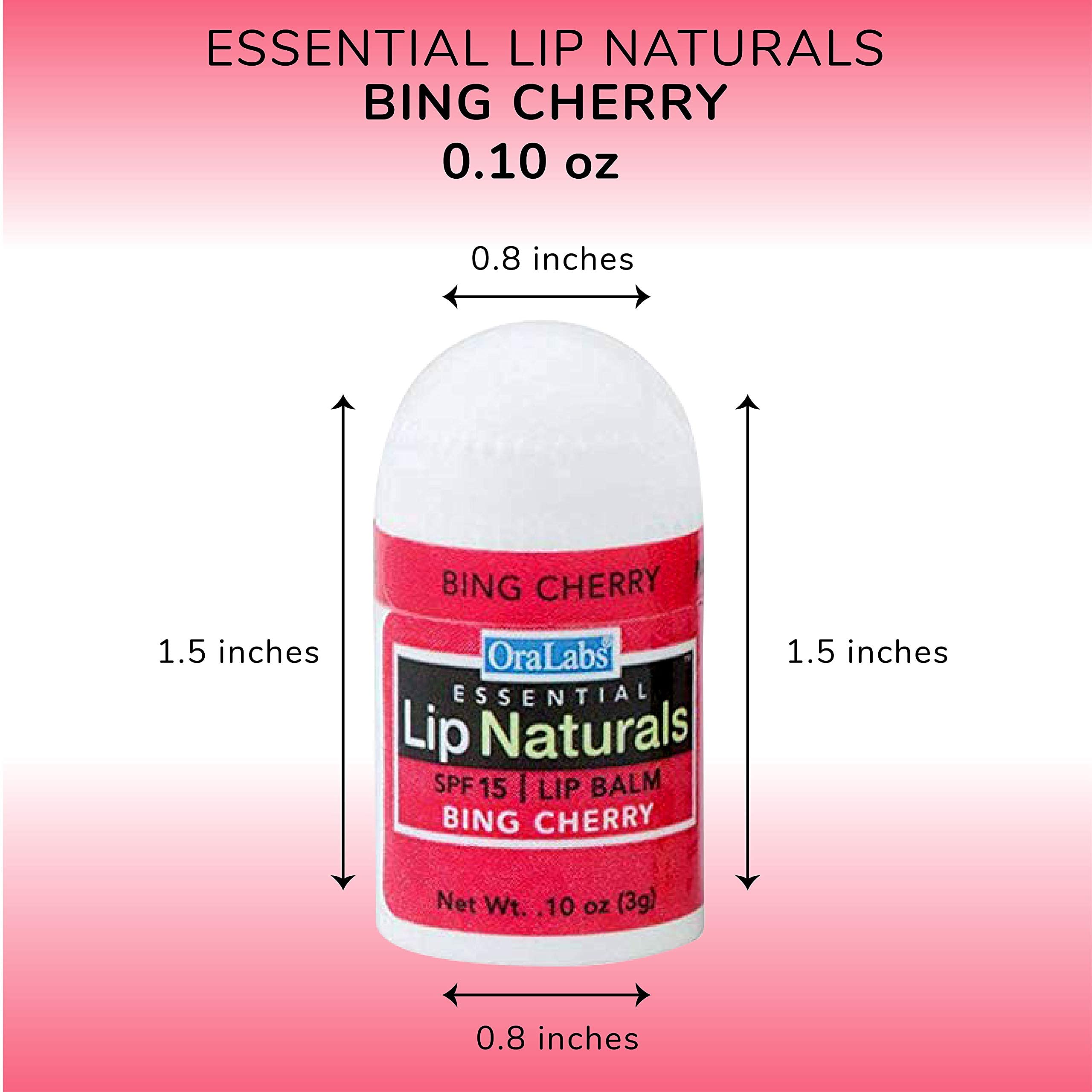CHAP-ICE Lip Naturals mini Bing Cherry balm tube closeup creamy texture