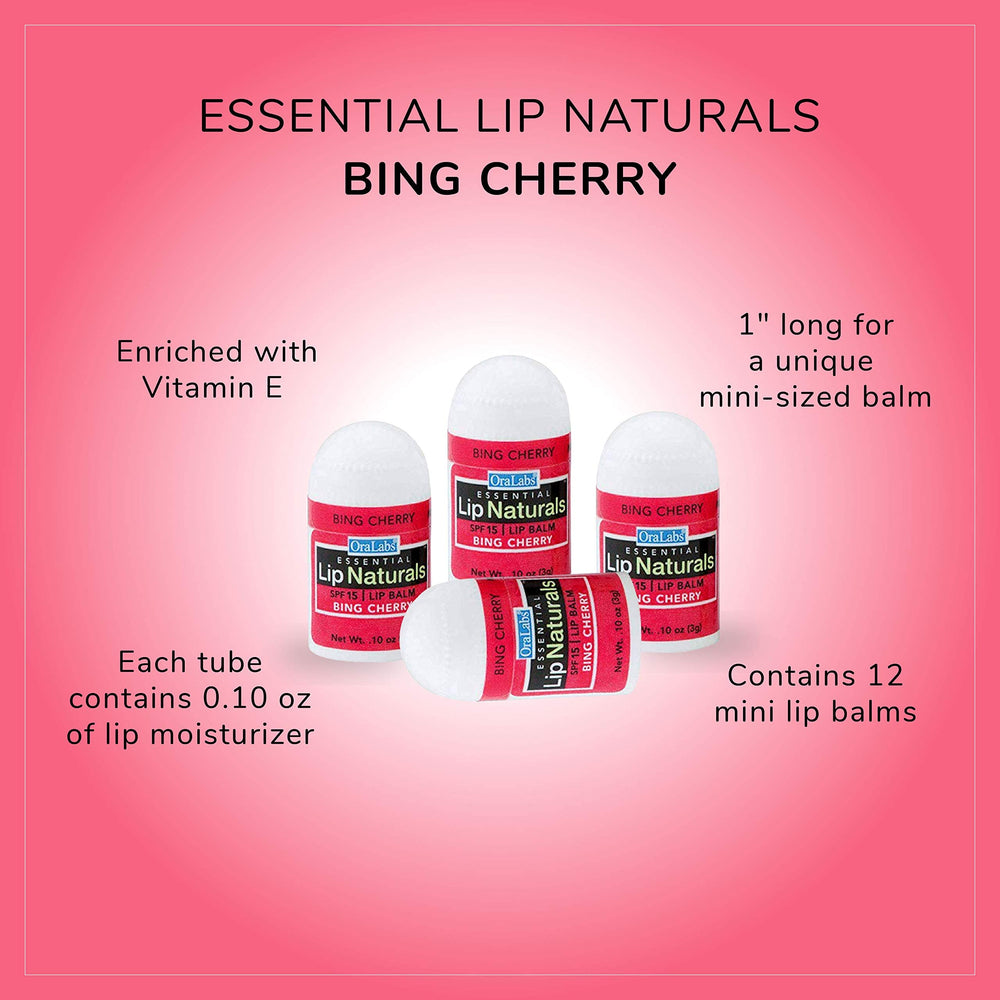 CHAP-ICE Lip Naturals mini Bing Cherry balm coconut oil detail