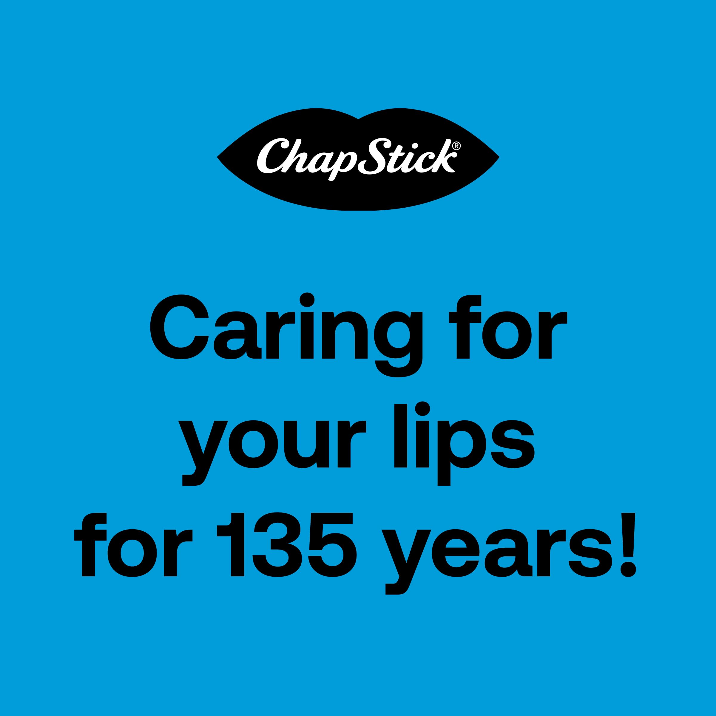 ChapStick brand heritage celebrating over 130 years of lip care.
