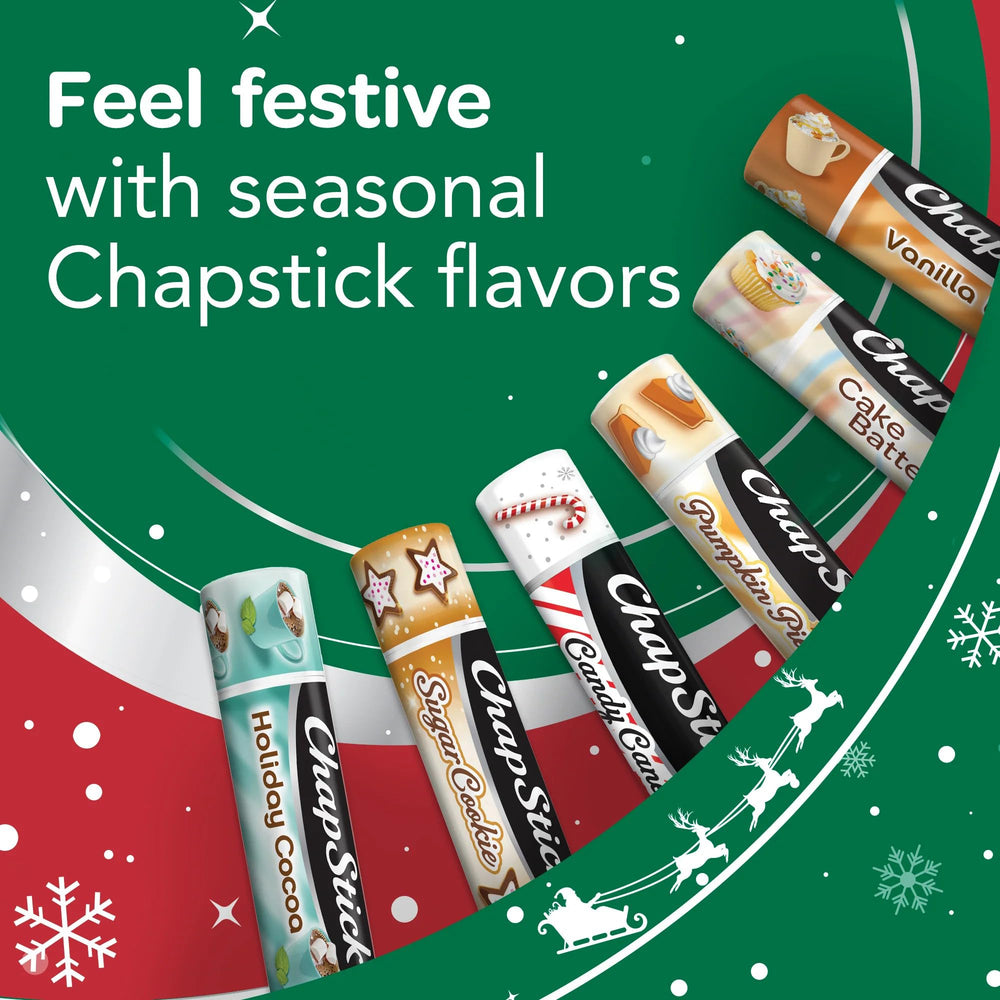 Cruelty-free ChapStick Candy Cane with paraben-free formula.
