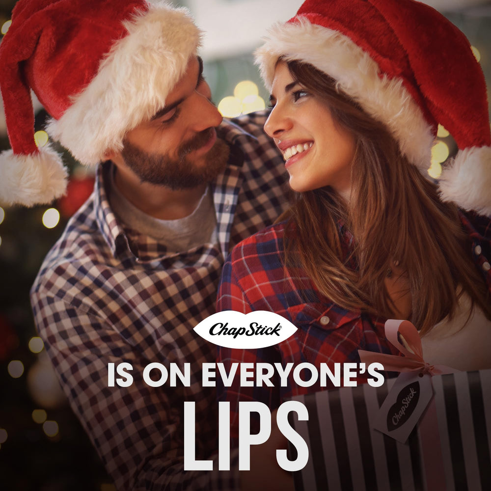 Display-ready ChapStick Candy Cane bulk pack on store shelf.