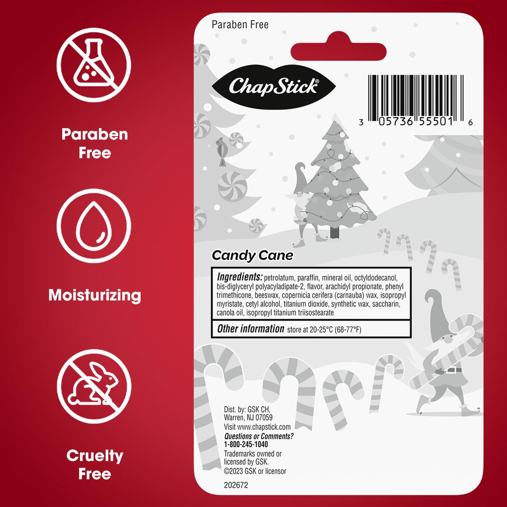 Holiday gift idea featuring ChapStick Candy Cane lip balm.