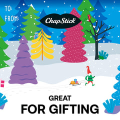 Cherry lip balm tube from ChapStick Classic Collection for a light winter scent