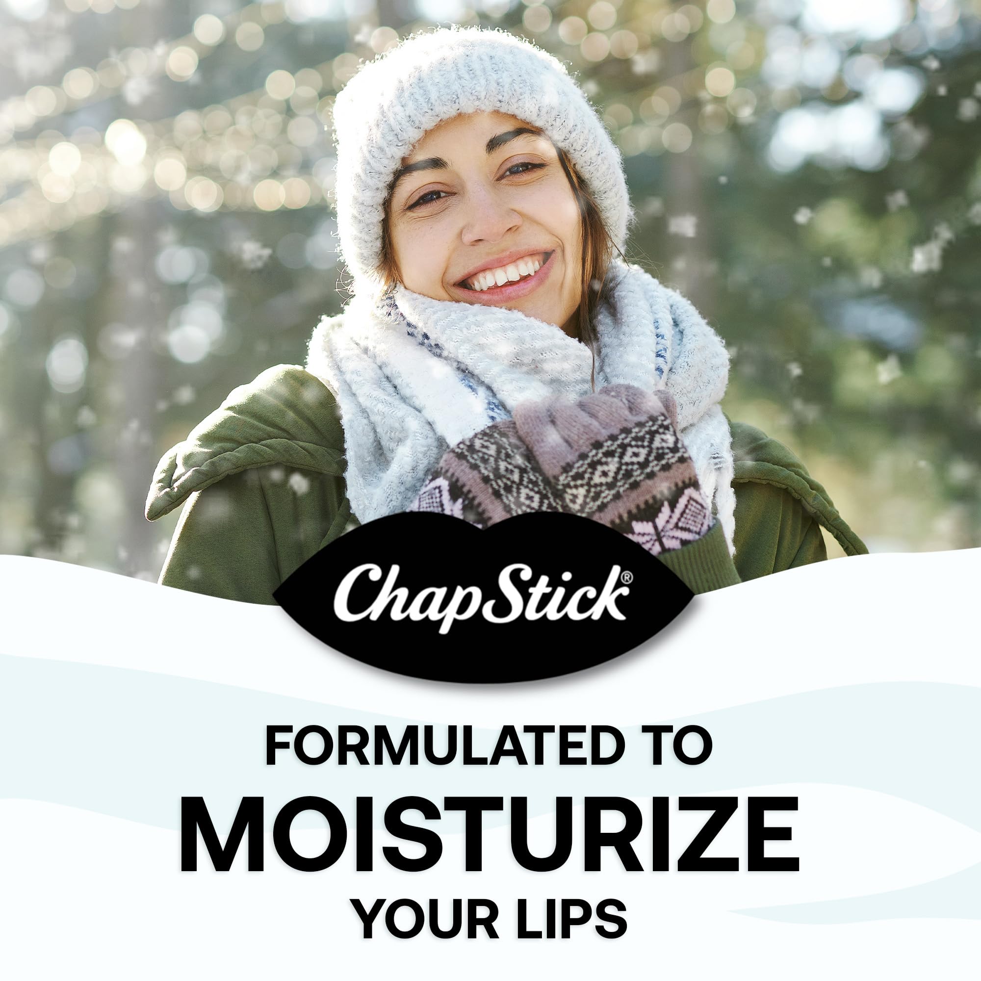 Spearmint lip balm tube from ChapStick Classic Collection for refreshing moisture