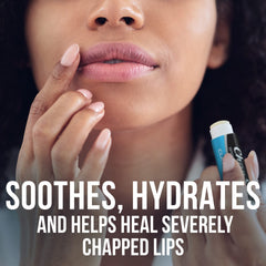ChapStick Classic Medicated lip balm tube side view showing compact pocket-sized packaging.