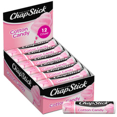 ChapStick Cotton Candy bulk-pack tubes offer convenient, lasting moisture for daily lip care.